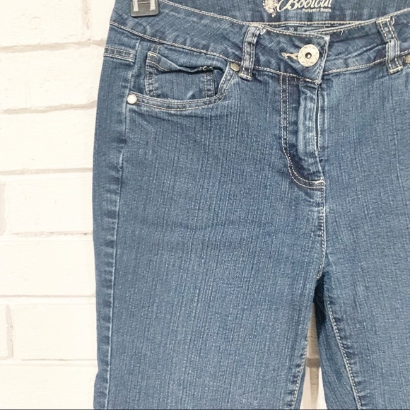 Debenhams Bootcut Jeans in Authentic Blue Jeans - Picture 4 of 12